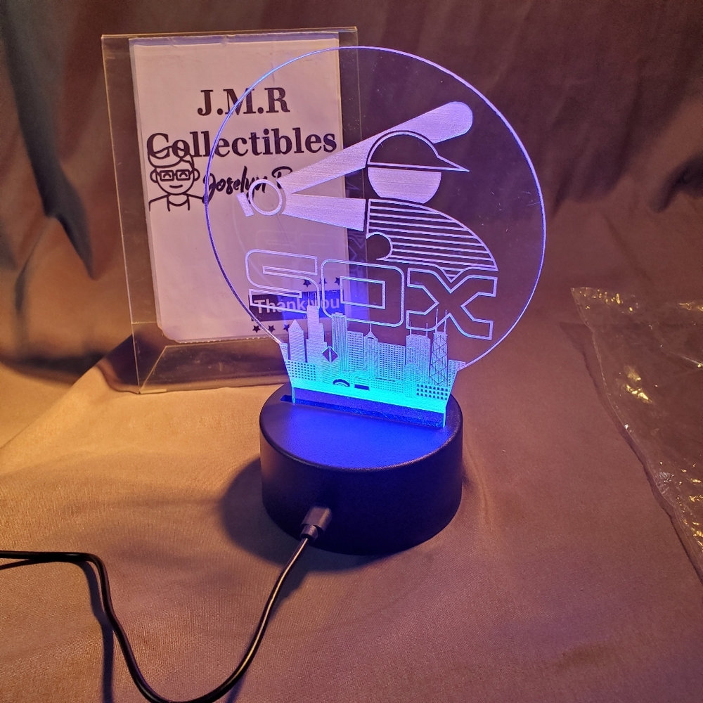 Tabletop Sign, Multi-Colored LED, Chicago White Sox Batter, Night Light